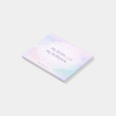 Inspiring Neurodivergent Affirmation Soft Pastel Post-it Klebezettel (angewinkelt)