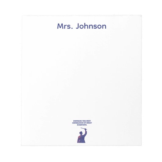 Inspiring Next Generation Great Scientists Design Notizblock (Vorderseite)