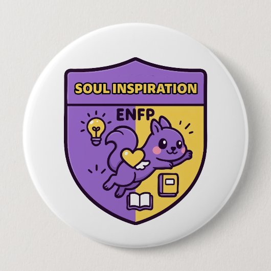 Inspiring Squirrel – Soul Inspiration Button (Vorderseite)