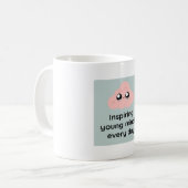 Inspiring Young Minds Every Day Cute Cloud Mug Kaffeetasse (Vorderseite Links)