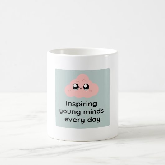 Inspiring Young Minds Every Day Cute Cloud Mug Kaffeetasse (Mittel)