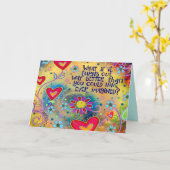 Inspiritivität "besser als erwartet" karte (Gelbe Blume)