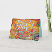 Inspiritivität "Gib nie auf" Karte (Vorderseite)