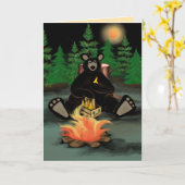 Inspirivity Card "Bier Drink Bear" Karte (Gelbe Blume)