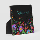 Inspirivity Customized Name Quote Hübsch Floral Fotoplatte (Vorderseite)