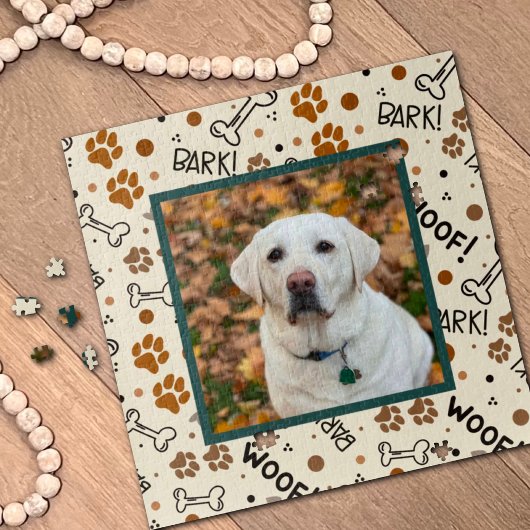 Inspirivity des niedlichen Dog Pattern Foto Pet Puzzle