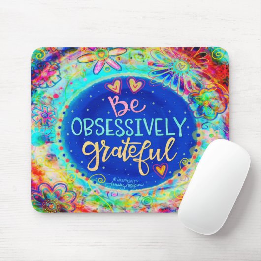 Inspirivity "Obsessive Graterful Mouse Pad" Mousepad (Mit Mouse)