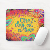 Inspirivity One Day an Time Quote Mouse Pad Mousepad (Mit Mouse)