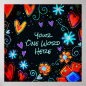 Inspirivity "Personalize it" ONE WORD Poster (Vorne)