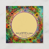 Inspirivity "Your Jones's Reason to Lmile" Quadratische Visitenkarte (Rückseite)