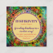 Inspirivity "Your Jones's Reason to Lmile" Quadratische Visitenkarte (Rückseite)