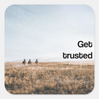 InspiroSticker Quadratischer Aufkleber