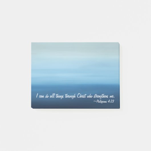 Inspriational Schrifts-Ozean-Post-Itanmerkungen Post-it Klebezettel (Vorderseite)