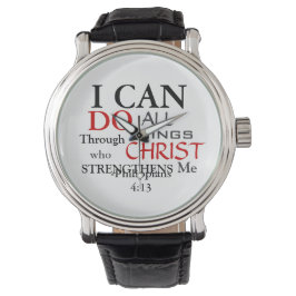 Inspring PHILIPPIANS 4:13 Armbanduhr