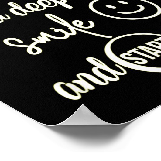 Insrational Everyday Is A New Beginning Sarcasm Te Poster (Ecke)