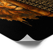 Insrational Lion Of Judah Faith Quote For Men Wome Poster (Ecke)