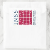 INSS-Logo-Aufkleber Rechteckiger Aufkleber (Tasche)