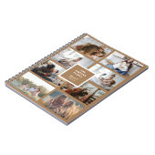 INSTA-Familie Foto Collage Light Brown Notizblock (Linke Seite)