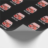 Insta-jam Funny Social Media Jam Pun Dark BG Geschenkpapier (Ecke)