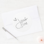 Insta-Signatur von Jennifer Bene Runder Aufkleber (Umschlag)