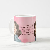 Instabil & Zickig - Retro Mystik Kaffeetasse (Vorderseite Links)