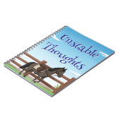 Instabile Gedanken, Pferd und Weide Notizblock (Linke Seite)