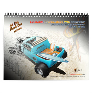 Instabiler Auto-Kalender der Verbrennungs-2011 Kalender