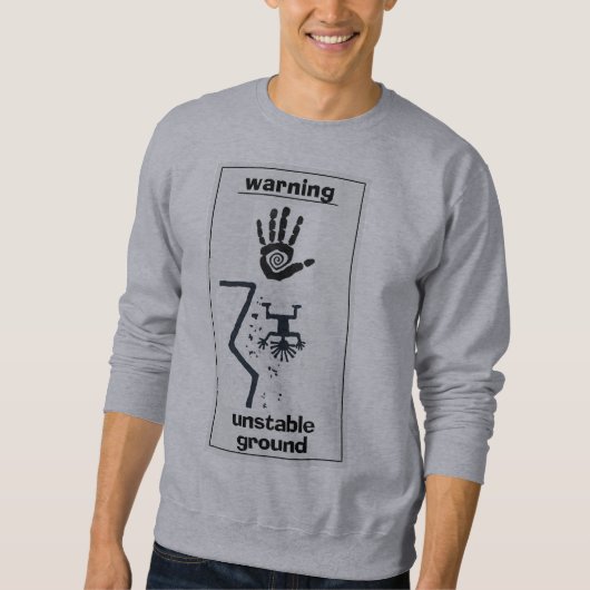 instabiler Boden Petroglyph Sweatshirt (Vorderseite)