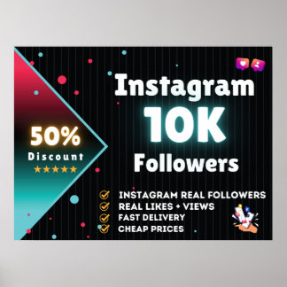 Instagram 10K Followers | Kaufen Sie Instagram Fol Poster