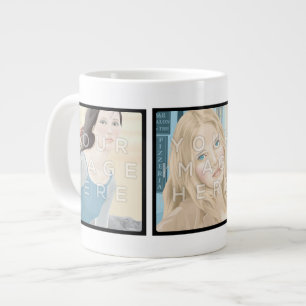 Instagram 3-Foto Personalisierte benutzerdefiniert Jumbo-Tasse