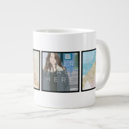 Instagram 4-Foto Personalisierte benutzerdefiniert Jumbo-Tasse