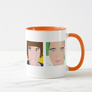 Instagram 4 Foto-personalisierte kundenspezifische Tasse