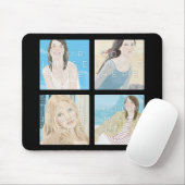 Instagram 4 Foto personalisierte Mousepad Entwürfe (Mit Mouse)