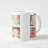 Instagram 6-Foto Personalisierte benutzerdefiniert Jumbo-Tasse (Vorderseite Rechts)
