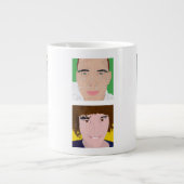 Instagram 6-Foto Personalisierte benutzerdefiniert Jumbo-Tasse (Vorderseite)