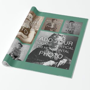 Instagram 6-Foto persönliches kundenspezifisches Geschenkpapier