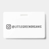 Instagram Abzeichen | Ihre Instagramm-ID Ausweis (Vorderseite)