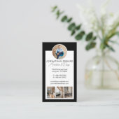 Instagram Architect Home Renovation Photo QR Code Visitenkarte (Stehend Vorderseite)