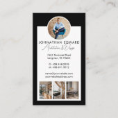 Instagram Architect Home Renovation Photo QR Code Visitenkarte (Vorderseite)