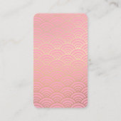 Instagram Art Washi Hintergrund Visitenkarte (Rückseite)