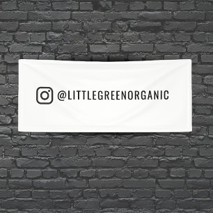 Instagram-Banner Ihr Instagramm Name 2.5' x 6' Banner