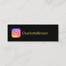 Instagram-Benutzername moderner Schwarz