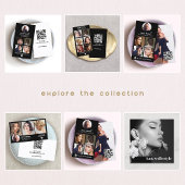 Instagram Black Foto Social Media QR-Code Visitenkarte