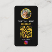 Instagram Business Card Artist Hair Nails Lahes Visitenkarte (Vorderseite)