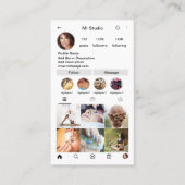 Instagram Business Cards, Influencer, Östhetiker Visitenkarte (Vorderseite)