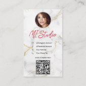 Instagram Business Cards, Influencer, Östhetiker Visitenkarte (Rückseite)