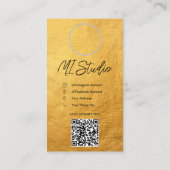 Instagram Business Cards, Influencer, Östhetiker Visitenkarte (Rückseite)