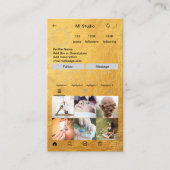 Instagram Business Cards, Influencer, Östhetiker Visitenkarte (Vorderseite)