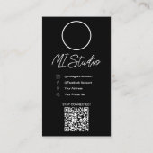 Instagram Business Cards, Influencer, Östhetiker Visitenkarte (Rückseite)