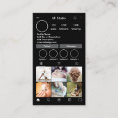 Instagram Business Cards, Influencer, Östhetiker Visitenkarte (Vorderseite)